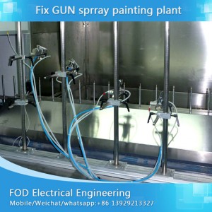 Spray UV Linea di pittura automatica per parti di plastica