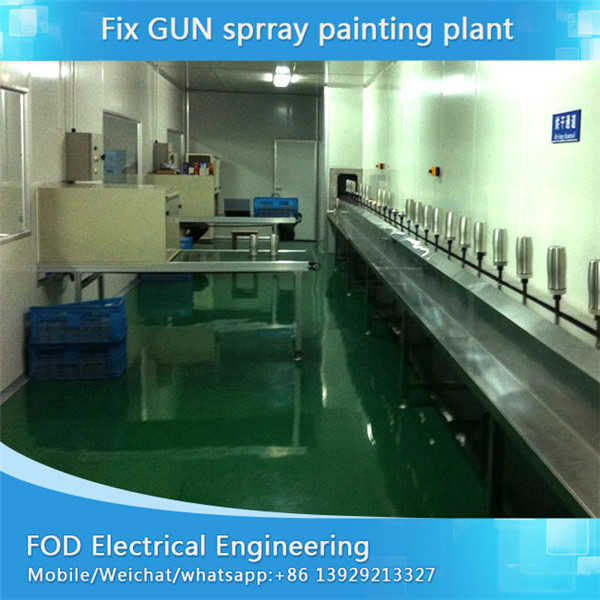 Conveyorize spray painting production line for wine bottle