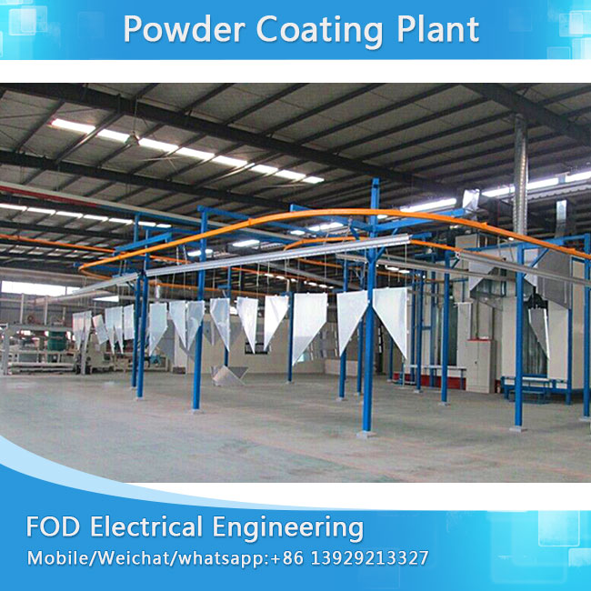 Manwal nga powder coating plant para sa motorsiklo