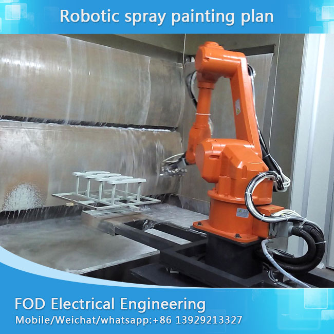 Oversea installation free Robotic spray painting line for OU paint,UV paint spraying